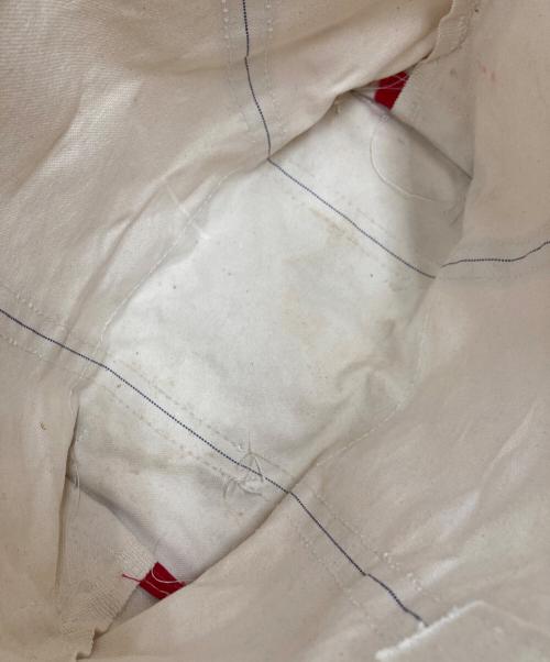 L.L.Bean（エルエルビーン）L.L.Bean (エルエルビーン) キャンバストートバッグ レッド×アイボリーの古着・服飾アイテム