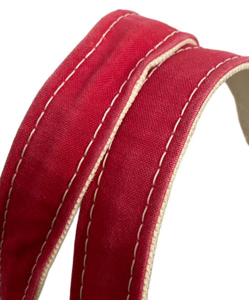 L.L.Bean（エルエルビーン）L.L.Bean (エルエルビーン) キャンバストートバッグ レッド×アイボリーの古着・服飾アイテム