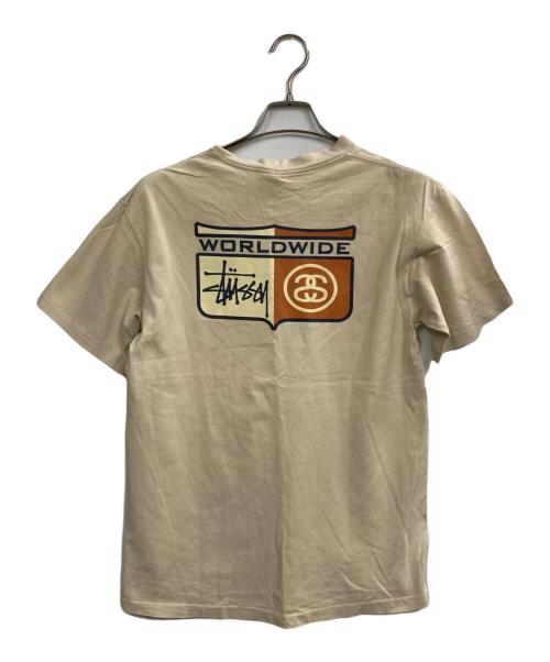 stussy（ステューシー）stussy (ステューシー) プリントTシャツ アイボリー サイズ:Mの古着・服飾アイテム