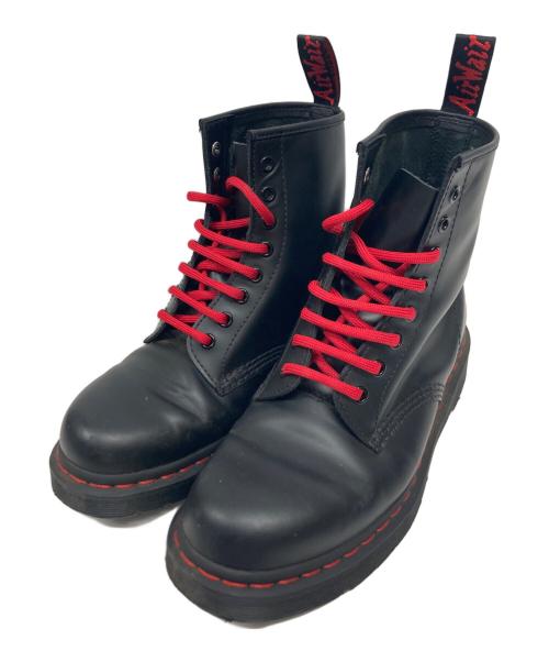 Dr.Martens（ドクターマーチン）Dr.Martens (ドクターマーチン) レッドステッチ 8 ホールブーツ ブラック サイズ:UK7の古着・服飾アイテム