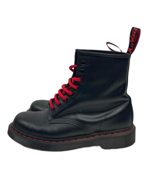 Dr.Martens（ドクターマーチン）Dr.Martens (ドクターマーチン) レッドステッチ 8 ホールブーツ ブラック サイズ:UK7の古着・服飾アイテム
