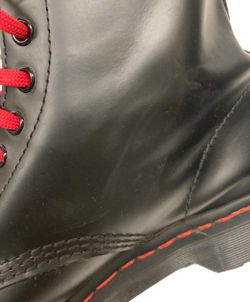 Dr.Martens（ドクターマーチン）Dr.Martens (ドクターマーチン) レッドステッチ 8 ホールブーツ ブラック サイズ:UK7の古着・服飾アイテム