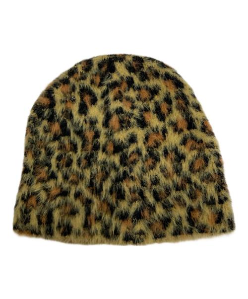 stussy（ステューシー）stussy (ステューシー) LEOPARD SKULLCAP イエローの古着・服飾アイテム