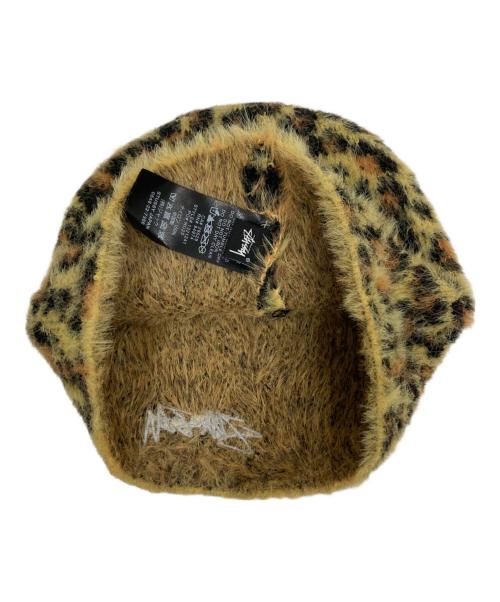 stussy（ステューシー）stussy (ステューシー) LEOPARD SKULLCAP イエローの古着・服飾アイテム