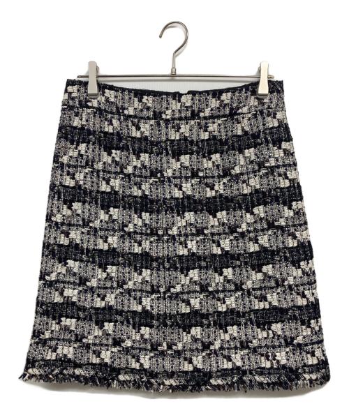 CHANEL（シャネル）CHANEL (シャネル) ツイードスカート アイボリー サイズ:40の古着・服飾アイテム