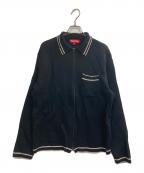 SUPREMEシュプリーム）の古着「24FW Zip Up Polo Sweater」｜ブラック