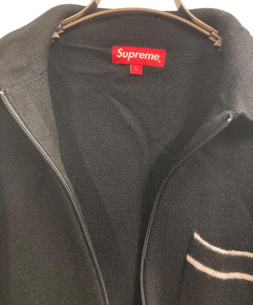 SUPREME（シュプリーム）SUPREME (シュプリーム) 24FW Zip Up Polo Sweater ブラック サイズ:Lの古着・服飾アイテム