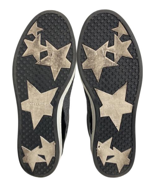 JIMMY CHOO（ジミーチュウ）JIMMY CHOO (ジミーチュウ) ミッドカットスニーカー グレー×ブラック サイズ:37の古着・服飾アイテム