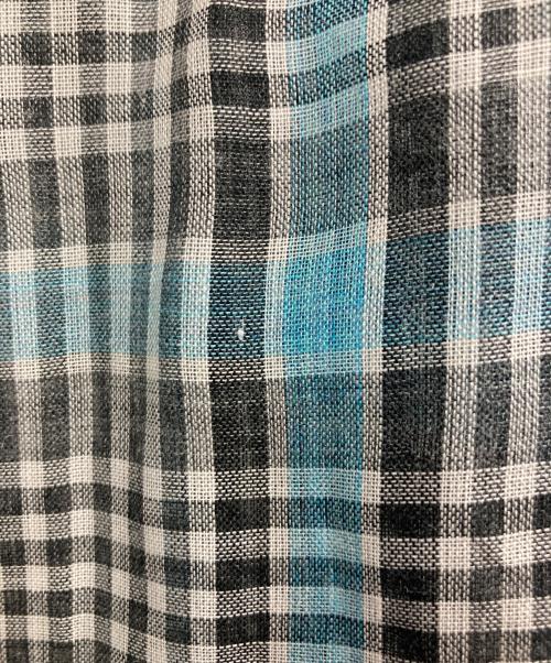 SANYOCOAT（サンヨーコート）SANYOCOAT (サンヨーコート) ラミーチェックシャツワンピース スカイブルー サイズ:38の古着・服飾アイテム