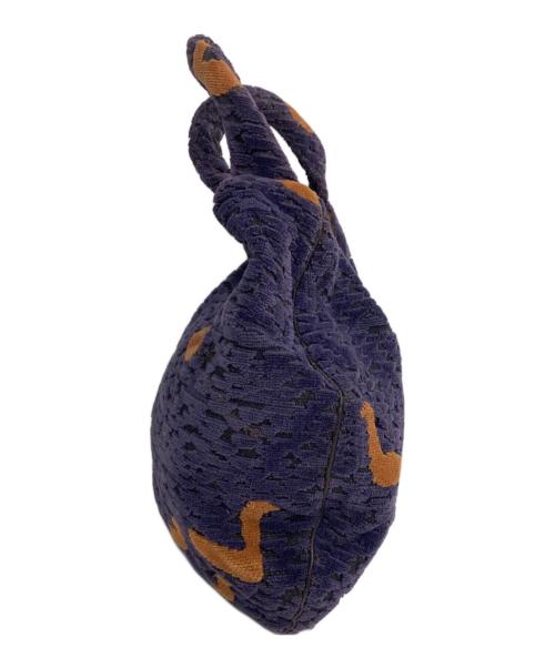 mina perhonen（ミナ ペルホネン）mina perhonen (ミナ ペルホネン) エッグバッグ パープルの古着・服飾アイテム