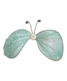 mina perhonen（ミナ ペルホネン）の古着「ちょうちょのブローチ」｜スカイブルー