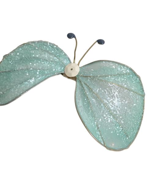 mina perhonen（ミナ ペルホネン）mina perhonen (ミナ ペルホネン) ちょうちょのブローチ スカイブルーの古着・服飾アイテム