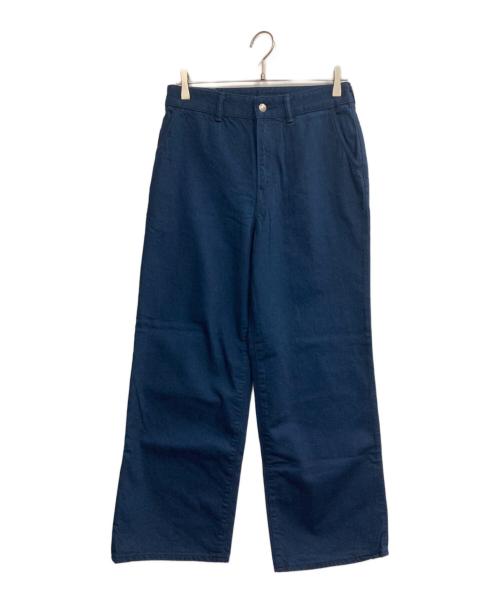 45R（フォーティファイブ・アール）45R (フォーティファイブ・アール) インディゴ染めワイドストレートデニムパンツ インディゴ サイズ:3の古着・服飾アイテム