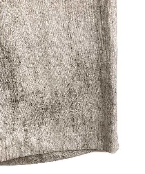 DOUDOU（ドゥドゥ）DOUDOU (ドゥドゥ) ニュアンス柄タックパンツ ベージュ サイズ:F 未使用品の古着・服飾アイテム