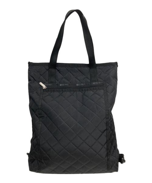 LeSportsac（レスポートサック）LeSportsac (レスポートサック) キルティング2WAYバッグ ブラックの古着・服飾アイテム