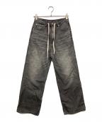 Whim Gazetteウィムガゼット）の古着「ドロストデニムパンツ」｜グレー