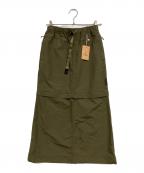 GRAMICCIグラミチ）の古着「コンバーチブルマイクロリップストップスカート」｜カーキ