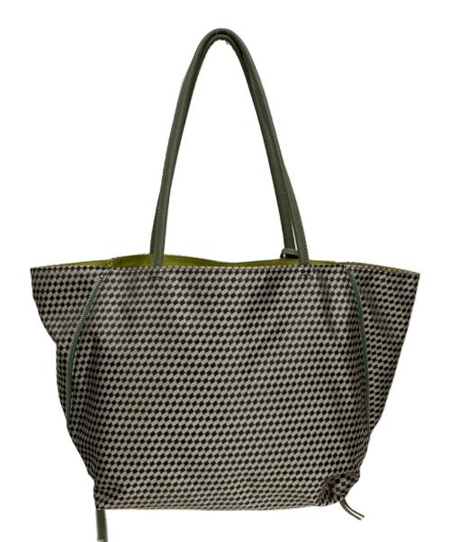 OSAM（オサム）OSAM (オサム) 総柄トートバッグ グリーンの古着・服飾アイテム