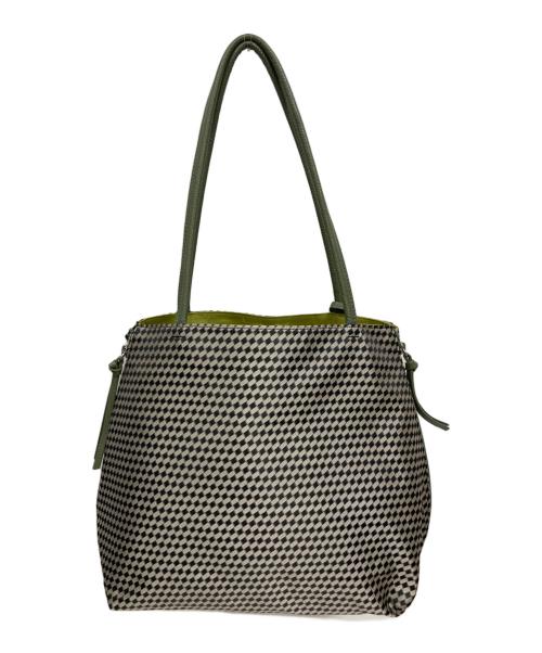 OSAM（オサム）OSAM (オサム) 総柄トートバッグ グリーンの古着・服飾アイテム
