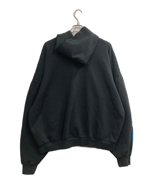 BALENCIAGA（バレンシアガ）BALENCIAGA (バレンシアガ) 24SS Round Hoodie ブラック サイズ:3の古着・服飾アイテム