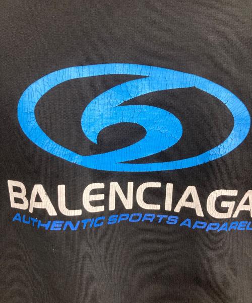 BALENCIAGA（バレンシアガ）BALENCIAGA (バレンシアガ) 24SS Round Hoodie ブラック サイズ:3の古着・服飾アイテム