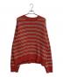 stussy（ステューシー）の古着「CHUNKY COTTON STRIPE SWEATER」｜レッド
