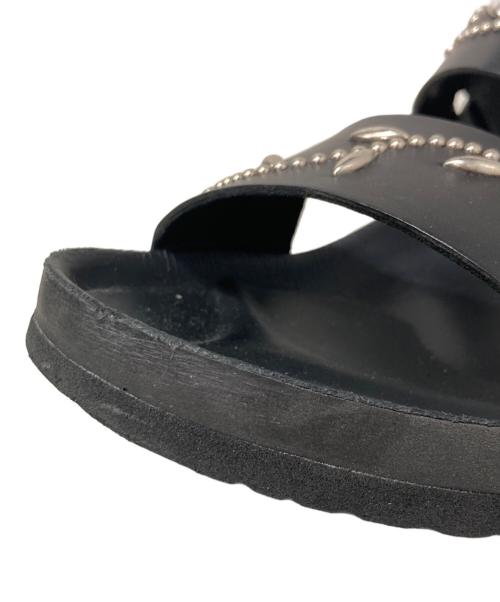 PAUL SMITH（ポールスミス）Paul Smith (ポールスミス) スタッズレザーサンダル ブラック サイズ:10の古着・服飾アイテム