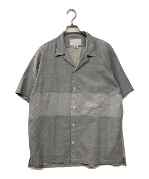 nanamica（ナナミカ）nanamica (ナナミカ) パネルオープンカラーシャツ グレー サイズ:Lの古着・服飾アイテム