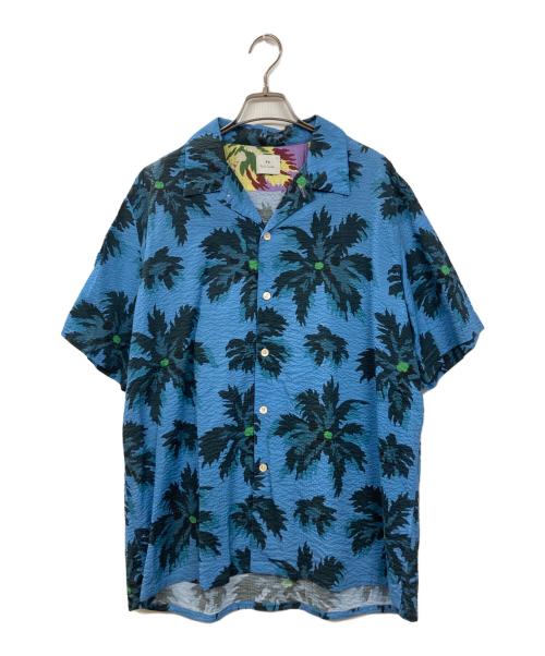 PS Paul Smith（ＰＳポールスミス）PS Paul Smith (ＰＳポールスミス) オープンカラーシャツ ネイビー サイズ:XLの古着・服飾アイテム