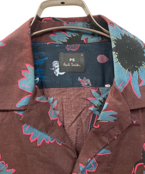 PS Paul Smith（ＰＳポールスミス）PS Paul Smith (ＰＳポールスミス) オープンカラーシャツ ブラウン サイズ:Lの古着・服飾アイテム