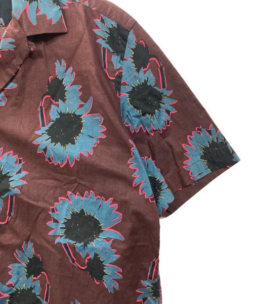 PS Paul Smith（ＰＳポールスミス）PS Paul Smith (ＰＳポールスミス) オープンカラーシャツ ブラウン サイズ:Lの古着・服飾アイテム