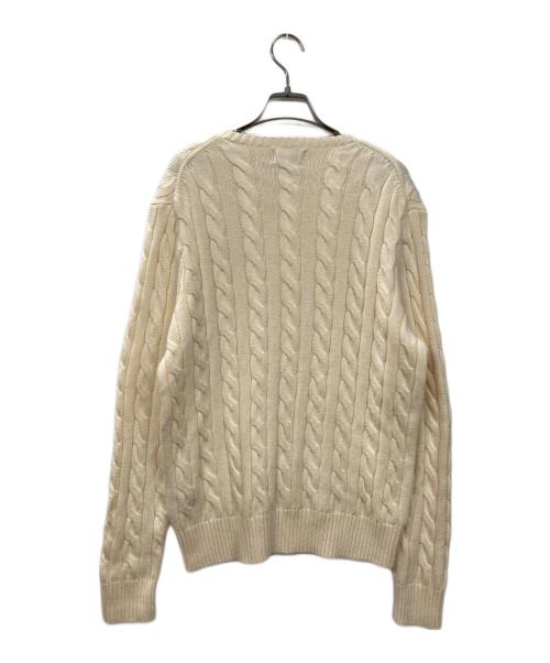 POLO RALPH LAUREN（ポロ・ラルフローレン）POLO RALPH LAUREN (ポロ・ラルフローレン) ケーブルニット ベージュ サイズ:Mの古着・服飾アイテム