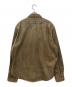 RRL (ダブルアールエル) スリム フィット スタデッド デニム ウエスタン シャツ ブラウン サイズ:XL：45000円