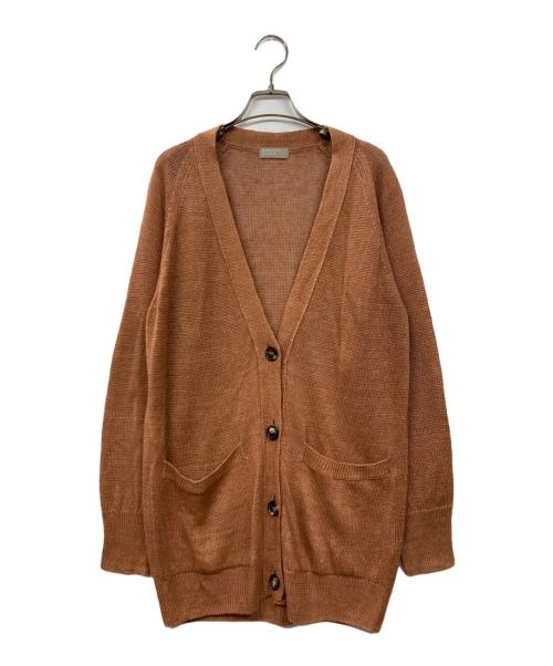 MARGARET HOWELL（マーガレットハウエル）MARGARET HOWELL (マーガレットハウエル) リネンニットカーディガン オレンジ サイズ:2の古着・服飾アイテム