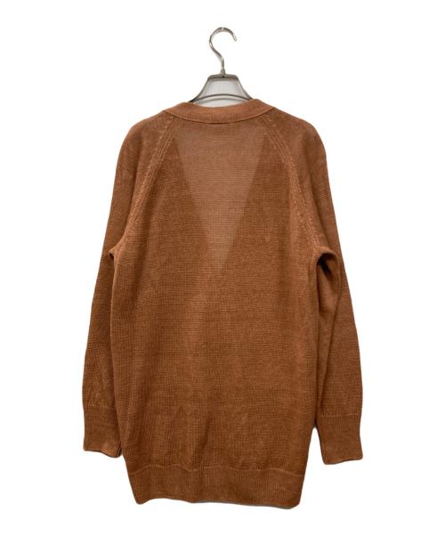 MARGARET HOWELL（マーガレットハウエル）MARGARET HOWELL (マーガレットハウエル) リネンニットカーディガン オレンジ サイズ:2の古着・服飾アイテム