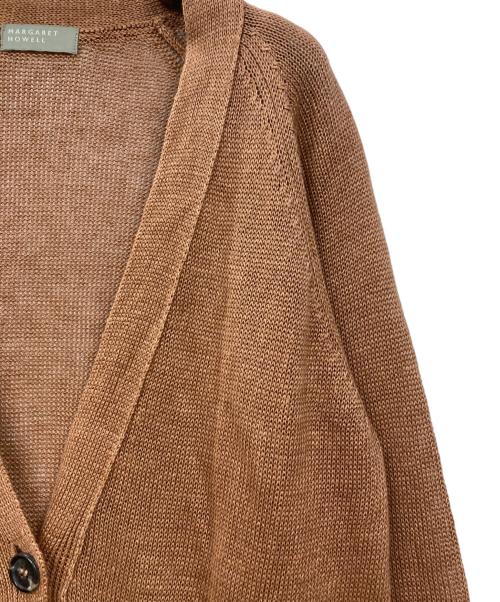 MARGARET HOWELL（マーガレットハウエル）MARGARET HOWELL (マーガレットハウエル) リネンニットカーディガン オレンジ サイズ:2の古着・服飾アイテム