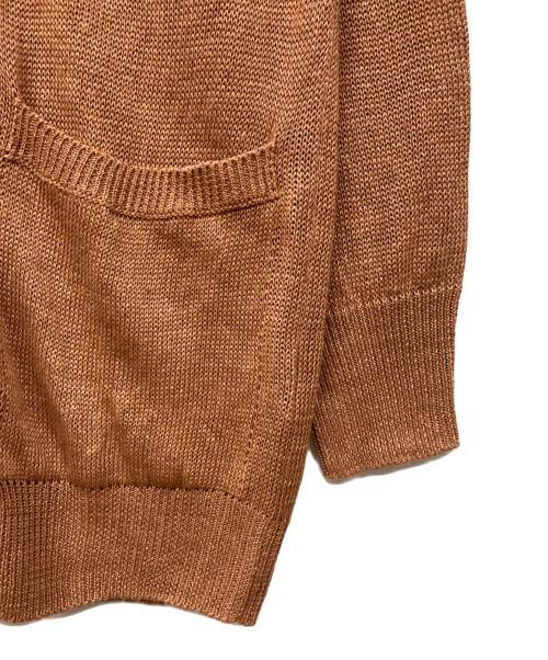 MARGARET HOWELL（マーガレットハウエル）MARGARET HOWELL (マーガレットハウエル) リネンニットカーディガン オレンジ サイズ:2の古着・服飾アイテム