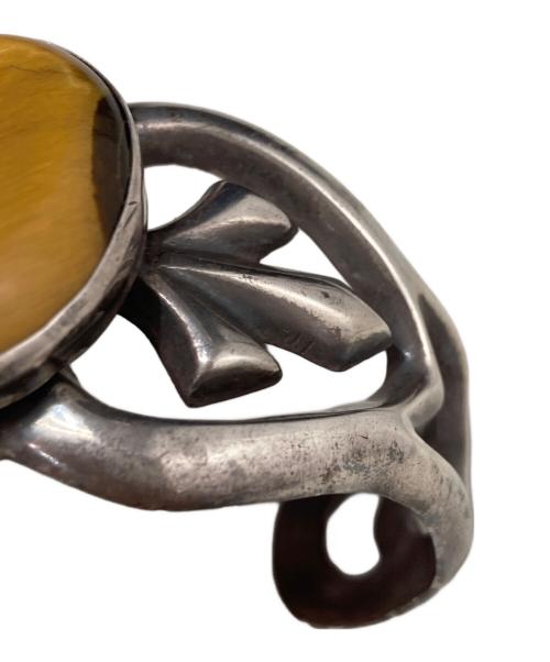 USED（ユーズド）USED (ユーズド) ストーンバングル シルバーの古着・服飾アイテム