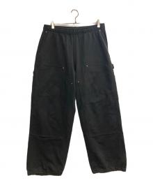 BEAMS（ビームス）の古着「ダブルニースウェットパンツ」｜ブラック