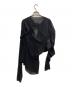 Maison Margiela (メゾンマルジェラ) シアーアシンメトリードレープカットソー ブラック サイズ:36：18000円