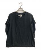 MM6 Maison Margielaエムエムシックスメゾンマルジェラ）の古着「ドロップショルダーブラウス」｜ブラック