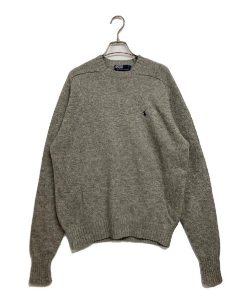 POLO RALPH LAUREN（ポロ・ラルフローレン）POLO RALPH LAUREN (ポロ・ラルフローレン) ウールニット グレー サイズ:Lの古着・服飾アイテム