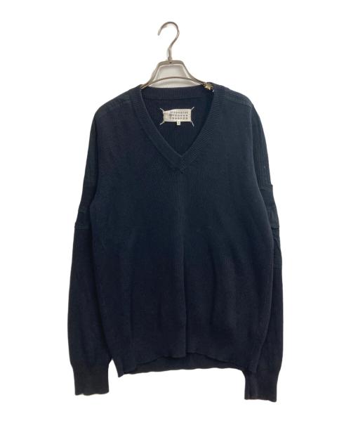 Martin Margiela 10（マルタン・マルジェラ 10）Martin Margiela 10 (マルタン・マルジェラ 10) Vネックニット ネイビー サイズ:Ｍの古着・服飾アイテム
