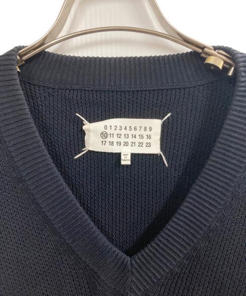 Martin Margiela 10（マルタン・マルジェラ 10）Martin Margiela 10 (マルタン・マルジェラ 10) Vネックニット ネイビー サイズ:Ｍの古着・服飾アイテム