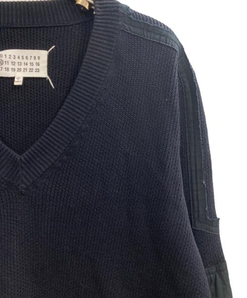 Martin Margiela 10（マルタン・マルジェラ 10）Martin Margiela 10 (マルタン・マルジェラ 10) Vネックニット ネイビー サイズ:Ｍの古着・服飾アイテム