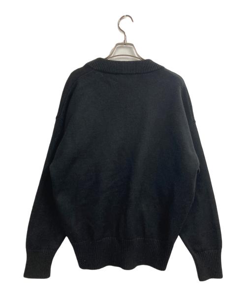 AMI Alexandre Mattiussi（アミアレクサンドルマテュッシ）AMI Alexandre Mattiussi (アミアレクサンドルマテュッシ) ニットカーディガン ブラック サイズ:Lの古着・服飾アイテム