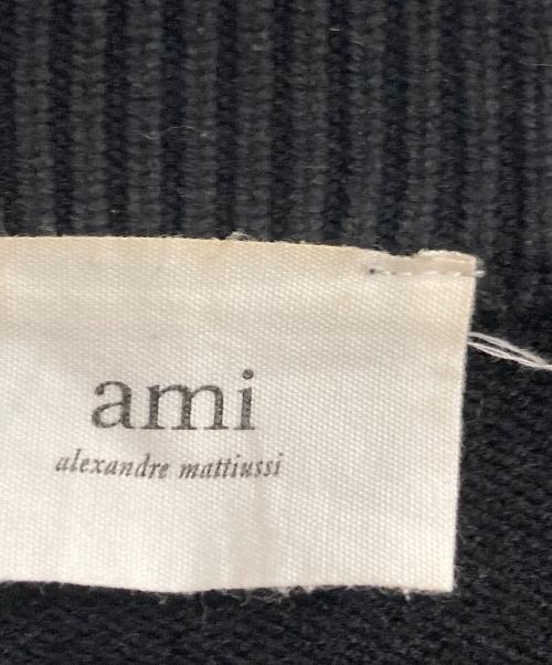 AMI Alexandre Mattiussi（アミアレクサンドルマテュッシ）AMI Alexandre Mattiussi (アミアレクサンドルマテュッシ) ニットカーディガン ブラック サイズ:Lの古着・服飾アイテム