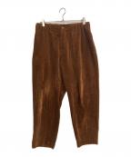 ATONエイトン）の古着「suvin corduroy easy tapered pants」｜ブラウン