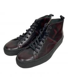 GEORGE COX×FRED PERRY（ジョージコックス×フレッドペリー）の古着「CREERER MID LEATHER」｜ブラウン