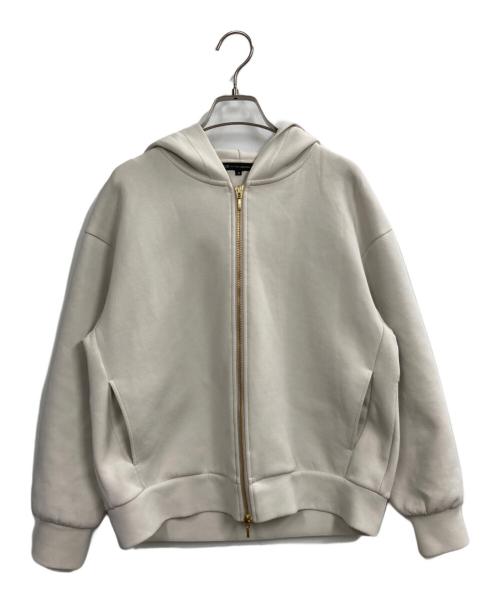 23区（ニジュウサンク）23区 (ニジュウサンク) コットンエアーダンボール コクーン フーディー アイボリー サイズ:38の古着・服飾アイテム